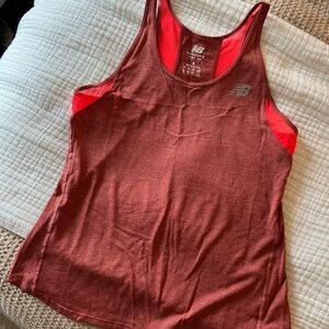 New Balance Brown Sleeveless Fitted Tank Top